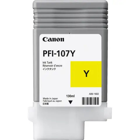 Tusz Canon PFI-107Y Yellow do drukarek (Oryginalny) [130ml]